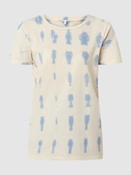 T-Shirt in Batik-Optik Modell 'Hazy' von Second Female Blau - 36