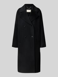 Płaszcz z wełny z kołnierzem z połami od Milano Italy - 1