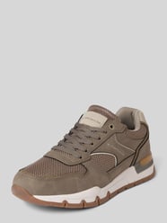 Low Top Sneaker mit Mesh-Einsatz von Tom Tailor Beige - 18