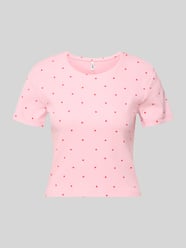 Regular Fit T-Shirt aus Baumwoll-Mix Modell 'FENJA' von ONLY Pink - 11