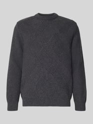 Sweter z dzianiny z prążkowanymi wykończeniami od Forét - 26