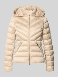 Getailleerde gewatteerde jas met tweerichtingsrits model 'ANYA' van Beaumont Amsterdam Beige - 43