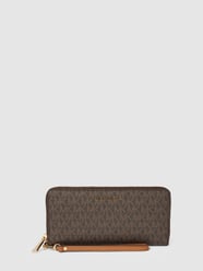 Portemonnaie mit Allover-Logo Modell 'CONTINENTA' von MICHAEL Michael Kors Braun - 45