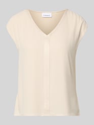 T-shirt met V-hals van COMMA Beige - 38