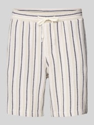 Regular Fit Shorts mit Strukturmuster Modell 'JAIDEN COBA' von JACK & JONES Beige - 38