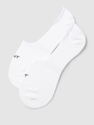 Füßlinge mit Label-Detail im 2er-Pack Modell 'INVISIBLE SOCKS' von Gant Weiß - 45