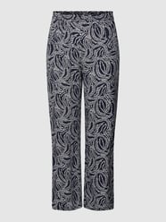 PLUS SIZE Hose mit Allover-Muster Modell 'LOLLI' von ONLY CARMAKOMA Blau / Türkis - 22
