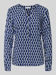 Regular fit blouse van viscose met V-hals van Christian Berg Woman - 48