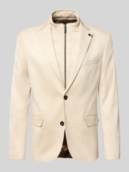 2-knoops colbert met ritssluiting van bugatti Beige - 29