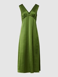 Sukienka midi z dekoltem w serek model ‘EDOLO’ od Weekend Max Mara Zielony - 12
