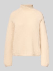 Sweter z dzianiny z prążkowanymi wykończeniami model ‘SARWEN’ od DRYKORN - 48