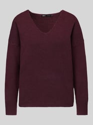 Sweter o kroju relaxed fit z dekoltem w serek od ONLY - 23
