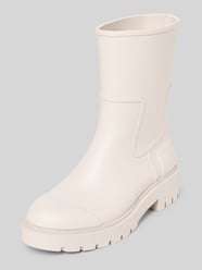 Rubberen laarzen met labeldetail van Calvin Klein Jeans Beige - 21
