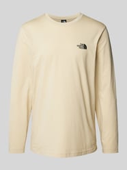 Shirt met lange mouwen en labelprint van The North Face Beige - 46