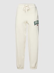 Sweatpants met labelstitching, model 'CAMMINA' van Ellesse Wit - 12