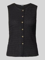 Kamizelka o kroju slim fit z fakturą tkaniny seersucker model 'ILSE' od ONLY - 22
