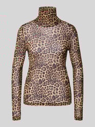 Shirt met lange mouwen van mesh met opstaande kraag, model 'Orie' van LOLLYS LAUNDRY - 42