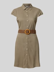 Midikleid mit Taillengürtel von Apricot - 34