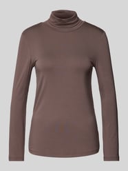 Slim Fit Longsleeve mit Rollkragen von Christian Berg Woman Braun - 37