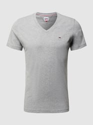 T-Shirt mit V-Ausschnitt  von Tommy Jeans Grau - 38