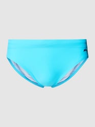 Badehose mit Label-Detail Modell 'GAMBATO' von Zeybra Türkis - 26