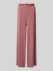Wide Leg Pyjama-Hose mit elastischem Bund Modell 'Bea' von BOSS Lila - 7