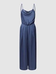 Jumpsuit mit Wasserfallausschnitt von Jake*s Cocktail Blau - 37