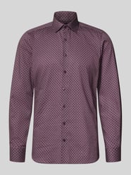 Slim Fit Businesshemd aus Baumwolle mit Kentkragen von OLYMP Level 5 - 31