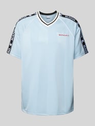 Oversized T-Shirt mit Logo-Stitching von KARL KANI Blau - 17
