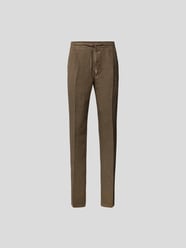 Loose Fit Leinenhose mit Bundfalten von Lardini Beige - 6