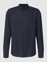 Freizeithemd mit Label-Stitching von MCNEAL Blau - 18