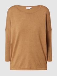 Pullover met 3/4-mouwen, model 'Mila' van Saint Tropez Bruin - 25