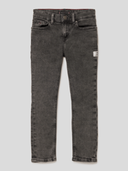 Jeans mit Logo-Stitching Model 'SCANTON' von Tommy Hilfiger Teens Grau / Schwarz - 13
