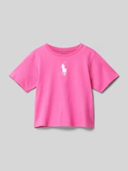 T-Shirt aus reiner Baumwolle von Polo Ralph Lauren Teens Pink - 6