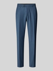 Tapered Fit Anzughose mit Bügelfalten Modell 'Cole' von CG - Club of Gents Blau - 8
