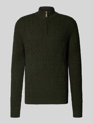 Slim Fit Strickpullover aus Baumwoll-Woll-Mix von Fynch-Hatton - 36