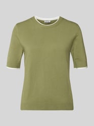 Sweter z dzianiny o kroju regular fit z okrągłym dekoltem od MORE & MORE - 12