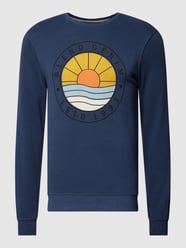 Sweatshirt mit Motiv-Print von Blend Blau - 2