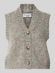 Regular fit mouwloos vest van scheerwolmix van Marc O'Polo DENIM - 34