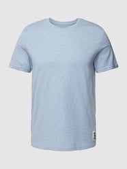 T-Shirt mit Applikation Modell 'Salt and pepper' von QS by s.Oliver Blau - 40