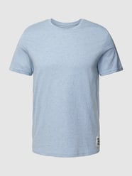 T-Shirt mit Applikation Modell 'Salt and pepper' von QS Blau - 25