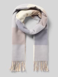 Schal mit Fransen und Karo-Muster von Kurt Beines Beige - 23