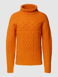 Strickpullover mit Label-Detail von Marc O'Polo Orange - 33