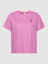 PLUS SIZE T-shirt met labelprint van Adidas Sportswear Plus Paars - 22