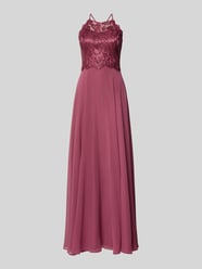 Abendkleid mit Spitze und Cut Out von VM by Vera Mont Pink - 9