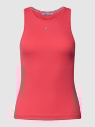 Tanktop in Ripp-Optik Modell 'ESSENTIAL' von Tommy Jeans Pink - 39
