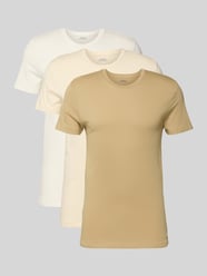 T-Shirt mit geripptem Rundhalsausschnitt im 3er-Pack von Polo Ralph Lauren Underwear Beige - 8