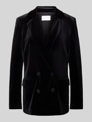 Regular Fit Blazer mit Reverskragen und Pattentaschen von Jake*s Collection Schwarz - 34