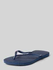 Teenslippers in smalle pasvorm met labeldetail van Havaianas - 41