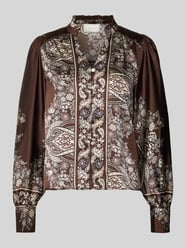 Relaxed Fit Bluse mit Allover-Paisley-Print Modell 'Massima' von Neo Noir - 44
